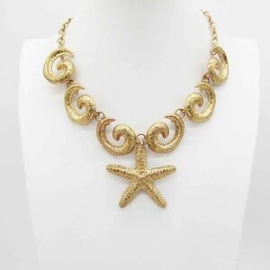 Gold Starfish Necklace